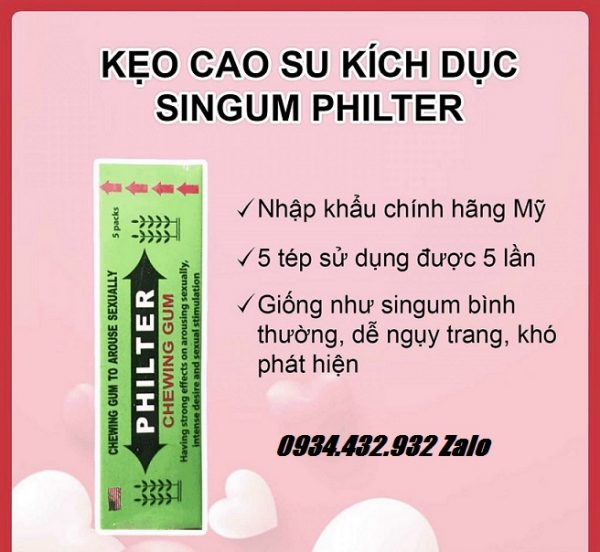 Kẹo Singum Philter Kích Duc Nữ