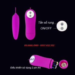 Trứng rung silicon mềm mịn Prettylove 1 đầu 1
