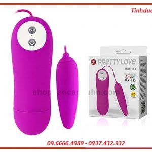 Trứng rung silicon mềm mịn Prettylove 1 đầu