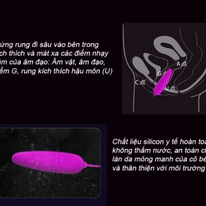 Trứng rung silicon mềm mịn Prettylove 1 đầu 6
