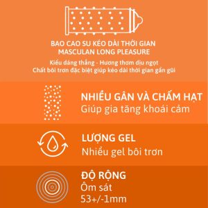 bao cao su masculan das kondom long pleasure 2 1
