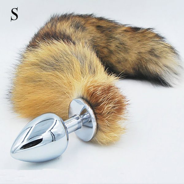Kích Thích Hậu Môn Inox Gắng Đuôi Chồn