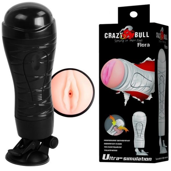 Âm Đạo Giả Có Đế Rung Rên Crazy Bull Flora Sạc Điện