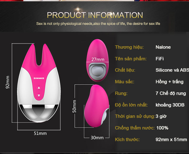 Trứng Rung Nalone Fifi 2 Đầu Cao Cấp Nhỏ Gọn - Hình ảnh 8