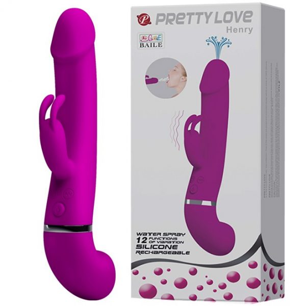 Dương Vật Giả Đa Chức Năng Xuất Tinh Pretty Love Henry