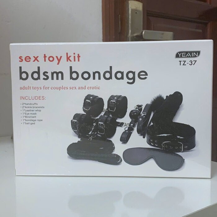Bộ Đồ Chơi Bạo Dâm 10 Món Bondage Black