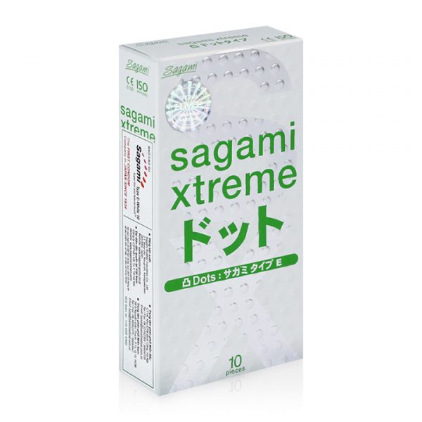 Bao Cao Su Sagami Xtreme White Siêu Mỏng Có Gân Gai