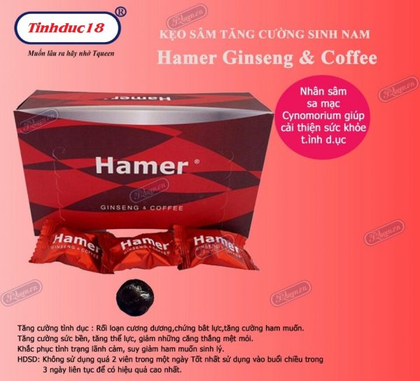 Kẹo Sâm Hamer Tăng Cường Sinh Lực Nam Giới