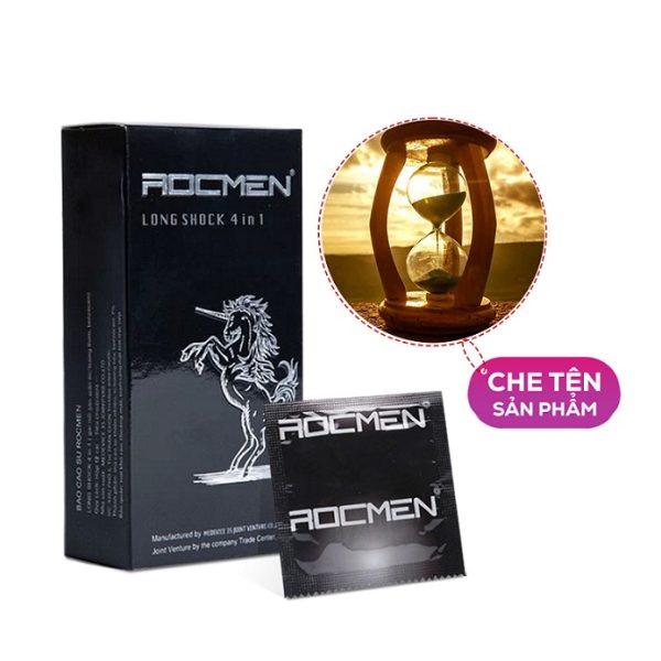 Bao Cao Su Rocmen Long Shock 4in1 Kéo Dài Thời Gian Quan Hệ
