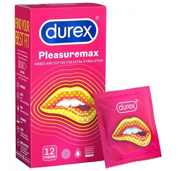 bao cao su durex pleasuremax gan gai size 56mm 0