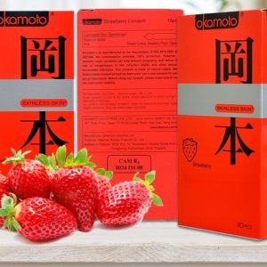 Bao Cao Su Okamoto Siêu Mỏng Hương Dâu 1