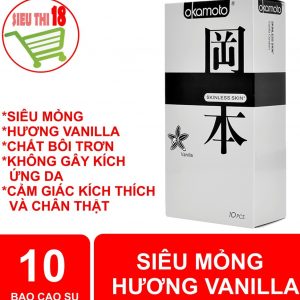 Bao Cao Su Siêu Mỏng Okamoto Vanilla 1