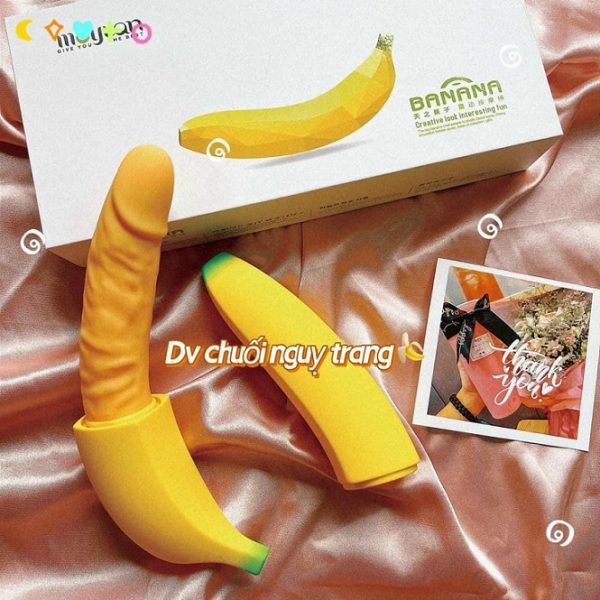 Dương Vật Nguỵ Trang Trái Chuối 7 Chế Độ Rung