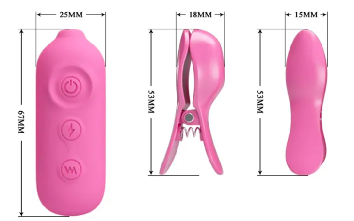 may kep ti pretty love nipple clip kich dien massage nguc 4