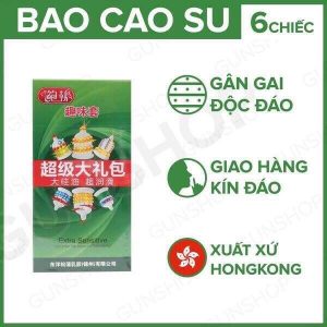 bao cao su gan gai extra sensitive 2