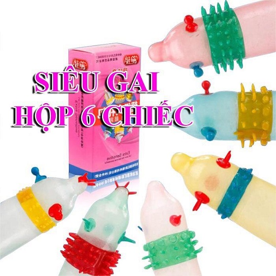 bao cao su gan gai extra sensitive 6