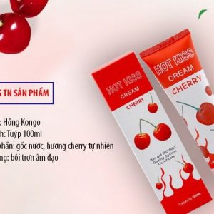gel boi tron hot kiss huong chery 100ml 1