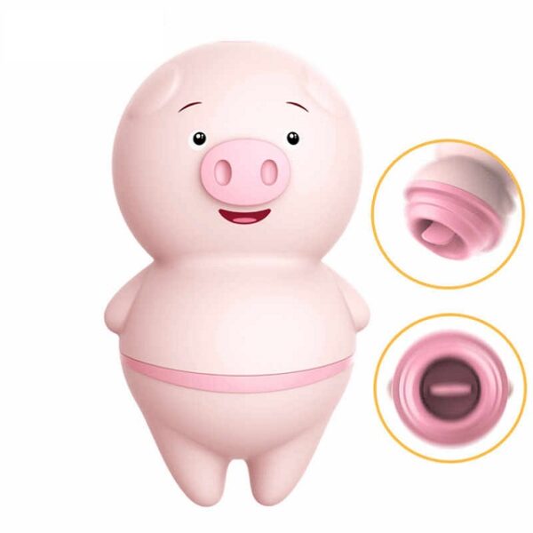 Lưỡi Liếm Rung Đa Năng Hình Con Heo Cute