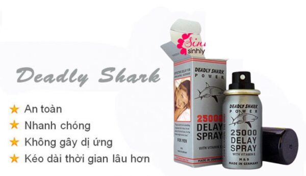 chai xit chong xuat tinh som deadly shark 25000 0