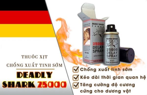 chai xit chong xuat tinh som deadly shark 25000 1