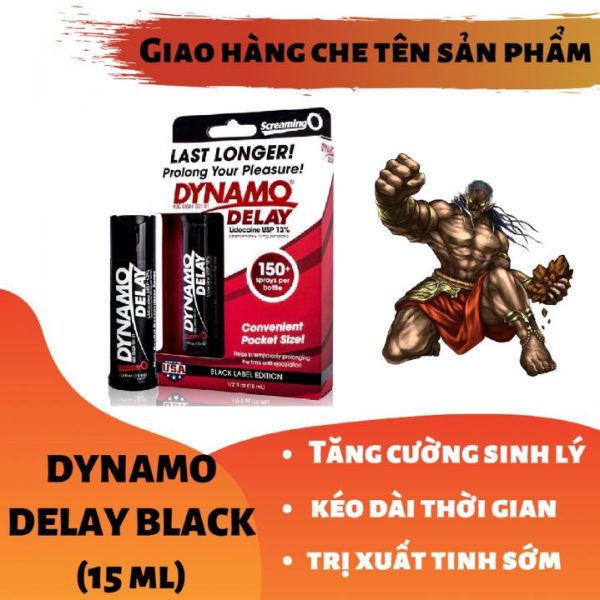 Chai Xịt Trị Xuất Tinh Sớm Dynamo Delay Black Label Edition