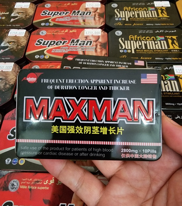 Thuốc cường dương MAXMAN 2800mg trị xuất tinh sớm