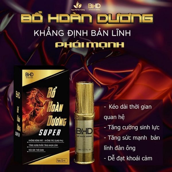 Chai Xịt Chóng Xuất Tinh Sớm Thảo Dược Bổ Hoàn Dương Super Chính Hãng
