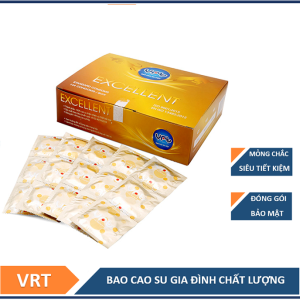 Bao Cao Su Gia Đình Excellent Hộp 144 Chiếc Chính Hãng