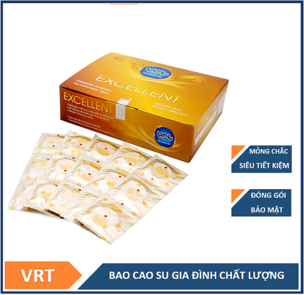 Bao Cao Su Gia Đình Excellent Hộp 144 Chiếc Chính Hãng