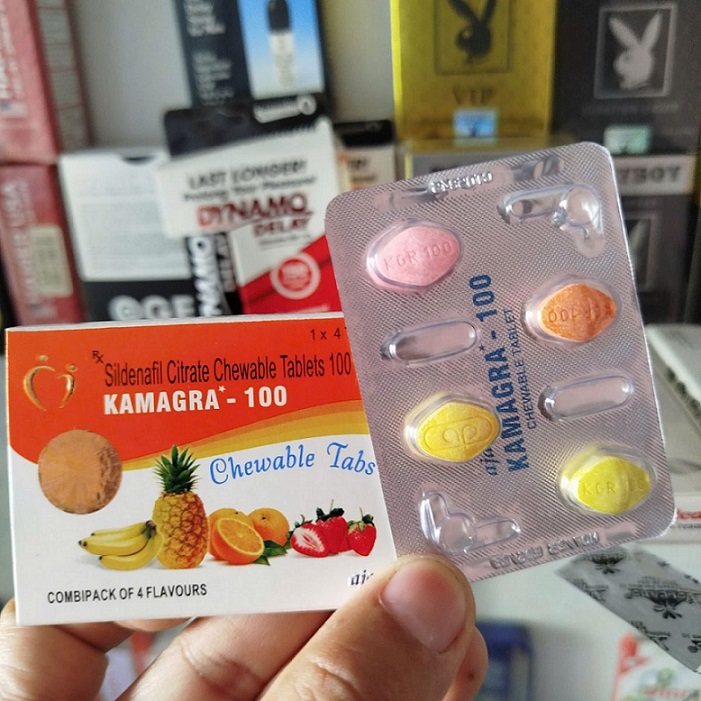 Viên Kẹo Kamagra 100mg Tăng Cường Sinh Lý Nam Vị Trái Cây