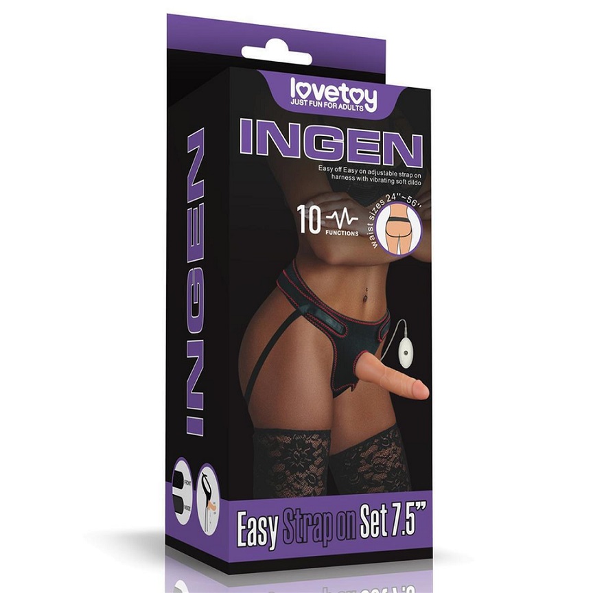 Dương Vật Giả Dây Đeo Lovetoy Ingen Easy 2 In 1