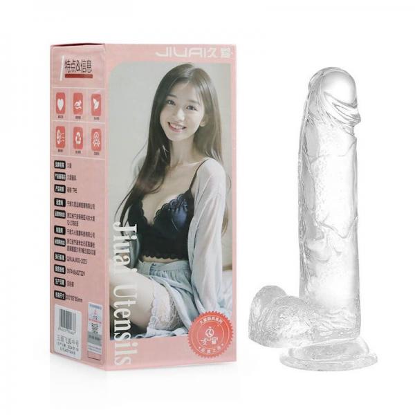 Dương Vật Giả Jiuai Gắn Tường Silicone Trong Suốt