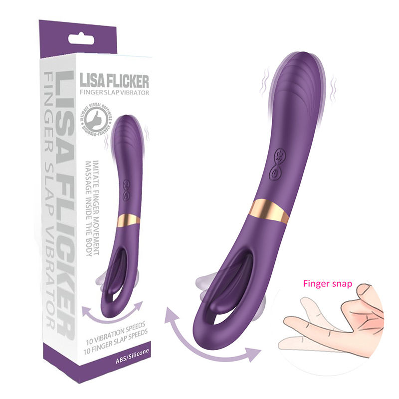 Que Rung Lisa Flicker Fingerslap 2 Đầu Rung Móc Ngón Tay