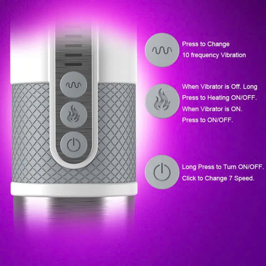 Chày Rung Leten Lightning AV Stick Version 2 Cao Cấp Có Sưởi Ấm - Hình ảnh 7