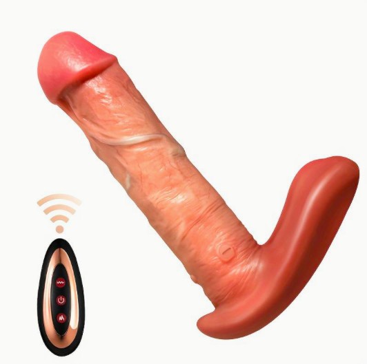 Dương Vật Giả Dildol Soft Gắn Quần Lót Rung Thụt 10 Chế Độ