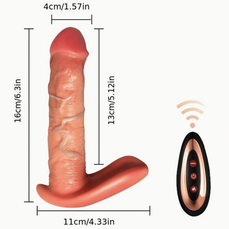 Dương Vật Giả Dildol Soft Gắn Quần Lót Rung Thụt 10 Chế Độ - Hình ảnh 3