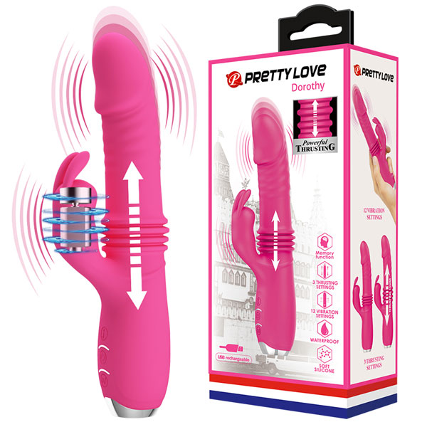 Dương Vật Giả PrettyLove Dorothy Có Nhánh Rung Thụt 12 Chế Độ