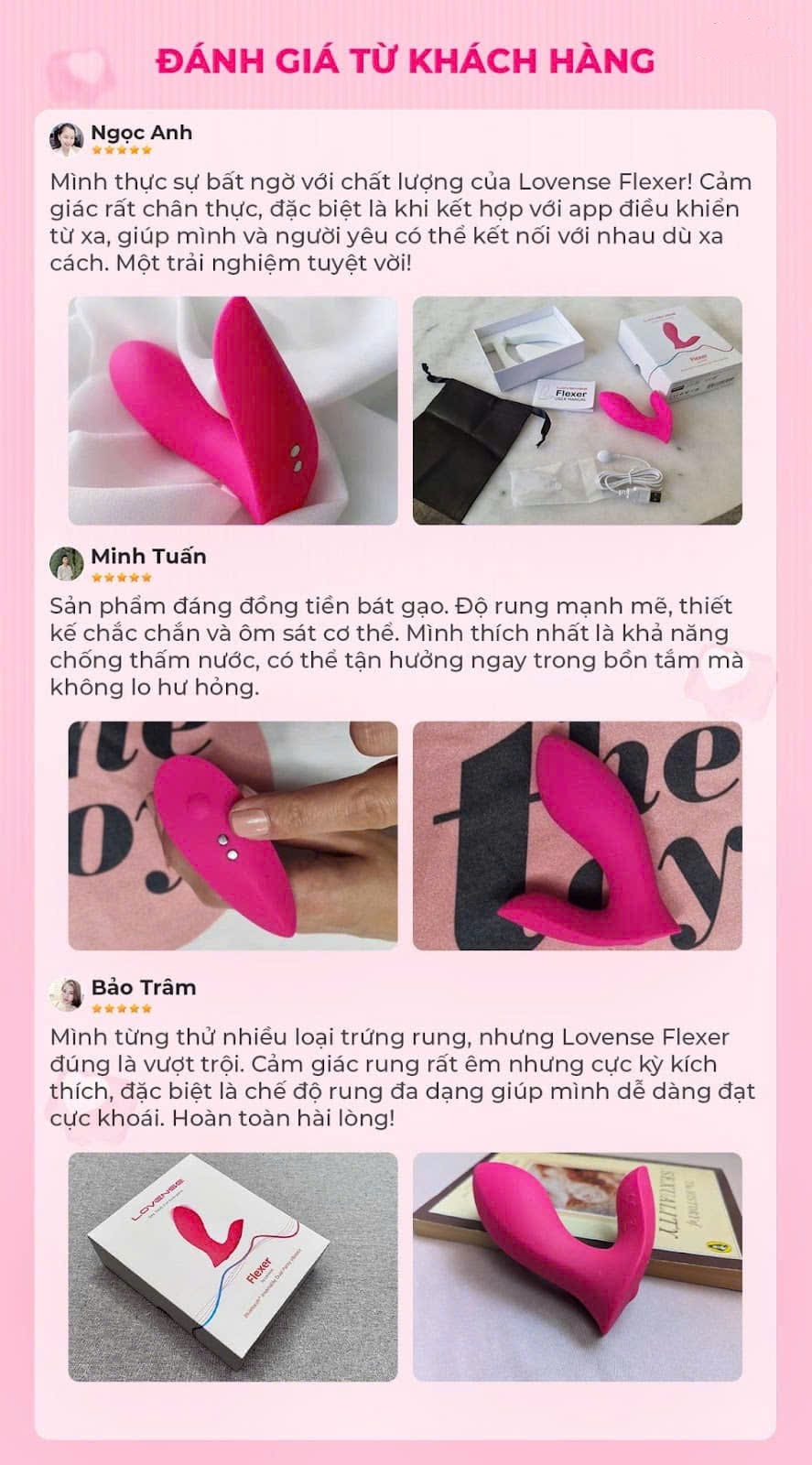 Trứng Rung Lovense Flexer 2 Đầu Gắn Quần Chíp Điều Bằng App - Hình ảnh 2
