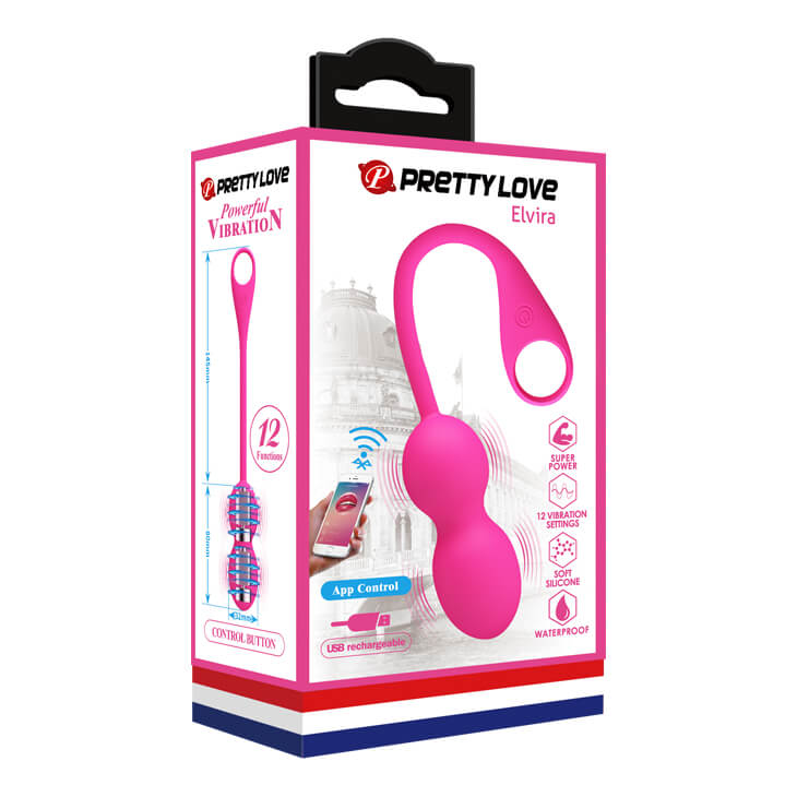 Trứng Rung Prettylove Elvira Điều Khiển Bằng App Điện Thoại